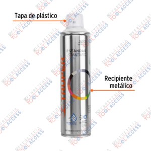 Alternative view of Pintura en aerosol, blanco mate, bote esbelto, 400 ml, Truper