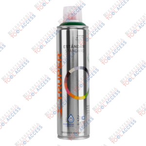 Pintura en aerosol, verde hoja, bote esbelto, 400 ml, Truper