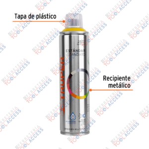 Alternative view of Pintura en aerosol, amarillo canario, bote esbelto, 400 ml, Truper