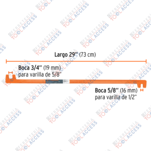 Alternative view of Grifa de dos bocas de 5/8 y 3/4", TRUPER