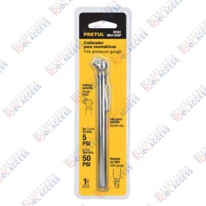 Calibrador de presión 50 psi, cabeza sencilla, PRETUL
