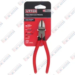 Pinza para electricista con mango rubber grip con punta larga y resorte corte lat 6-5/8", Truper