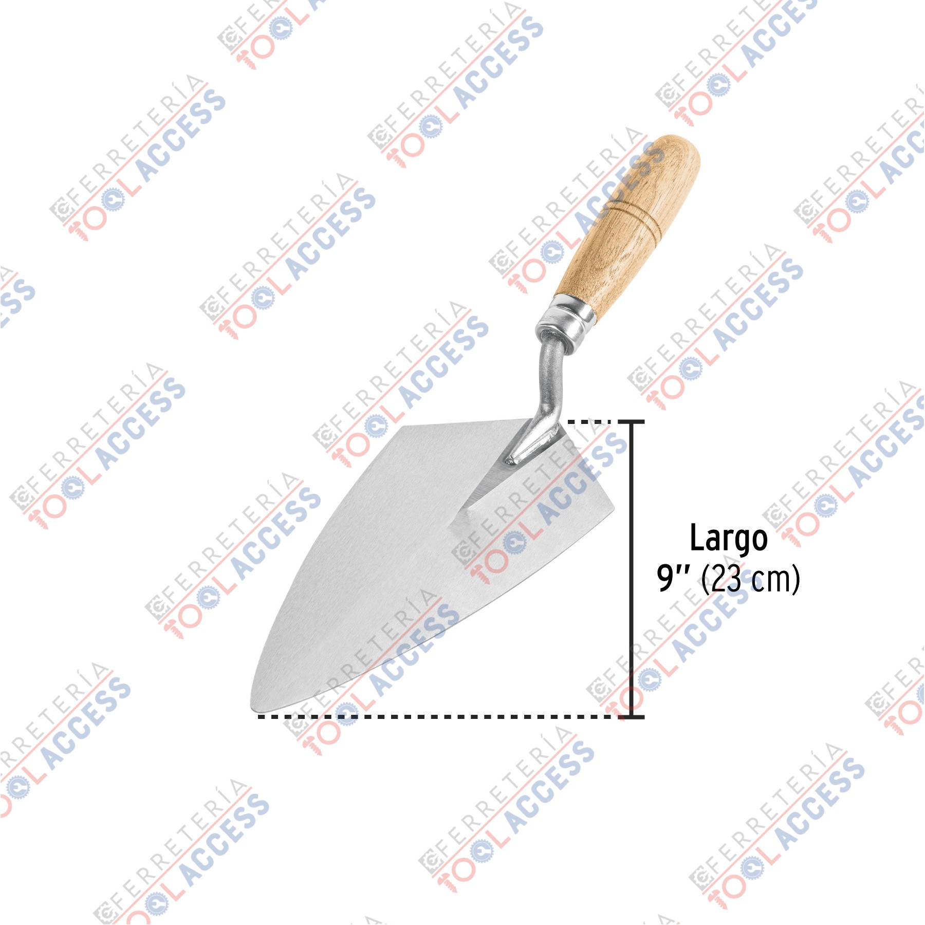 Cuchara para albañil 9" tipo Filadelfia, PRETUL - Imagen 3