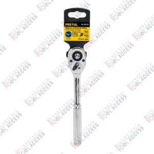 Matraca cuadro 3/8" cabeza de pera liberación rápida, PRETUL