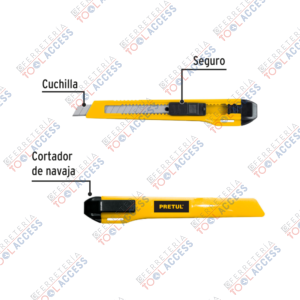 Alternative view of Cutter 9 mm plástico, PRETUL