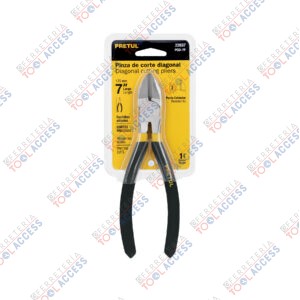 Pinza de corte diagonal 7" mango de PVC, PRETUL
