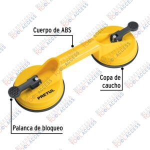 Alternative view of Ventosa de plástico para vidrio, 2 copas de succión, PRETUL