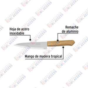 Alternative view of Cuchillo de chef 7" mango de madera, PRETUL