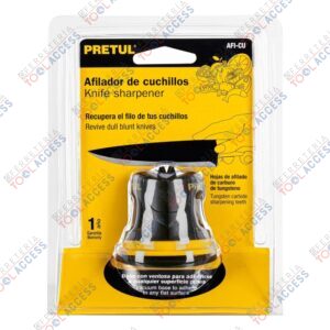 Afilador de cuchillos, cuerpo de ABS, PRETUL