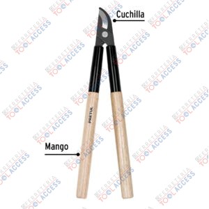 Alternative view of Tijera para ramas 52 cm, mgos de madera con casquillo,PRETUL