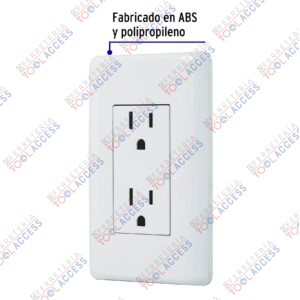 Alternative view of Contacto dúplex, 2 polos + tierra, VOLTECK BASIC