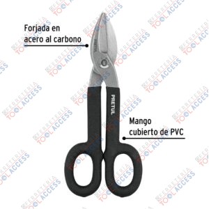 Alternative view of Tijera para hojalatero 8", PRETUL