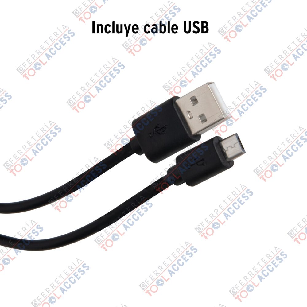 Linterna plástica de LED, 120 lm, recargable, PRETUL - Imagen 3