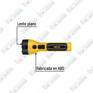 Alternative view of Linterna plástica de LED, 120 lm, recargable, PRETUL