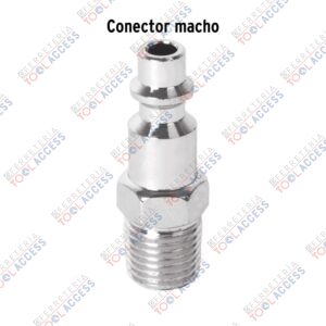 Alternative view of Conector rápido de acero, macho, cuerda 1/4" NPT, PRETUL
