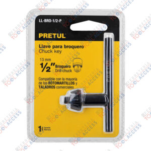 Llave para broquero de 1/2", PRETUL