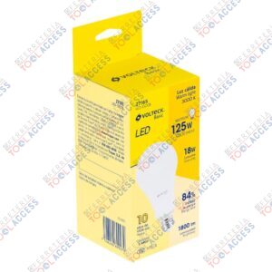 Foco LED 18W (125W) A25, 3000K blanca cálida, 1800 lm, Volteck