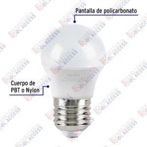 Alternative view of Pack 4 focos LED 10W (75W) A19, 3000K cálida, 950 lm, Volteck