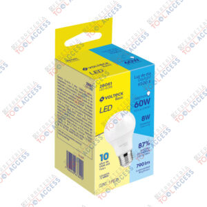 Foco LED 8W (60W) A19, 6500K blanca fría, 790 lm, Volteck