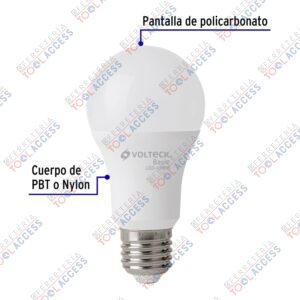 Alternative view of Foco LED 14W (75W) A19, 6500K blanca fría, 1150 lm, Volteck