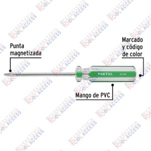 Alternative view of Desarmador punta Torx T 10 mango de PVC, PRETUL