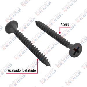 Alternative view of 100pijas 6x1-1/2"cabeza plana phillips multiusos cuerda fina, Fiero