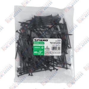 100 pijas 8 x 3"cabeza plana phillips multiusos cuerda fina, Fiero