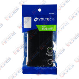 Placa ciega, Italiana, color negro, VOLTECK