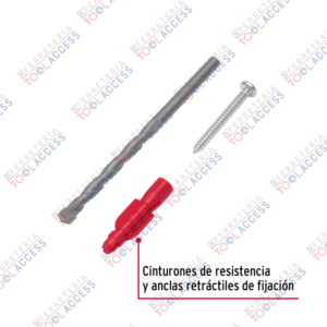 Alternative view of Kit de 20 taquetes 1/4" con pijas #8 y 1 broca 1/4", FIERO
