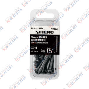 Blíster con 20 clavos negros para concreto 1-1/2", FIERO