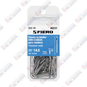 Blíster con 130 clavos estándar 1" con cabeza, FIERO