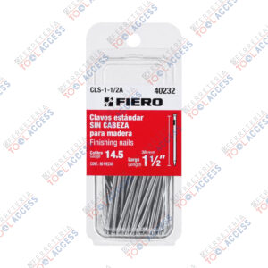 Blíster con 80 clavos estándar 1-1/2" sin cabeza, FIERO