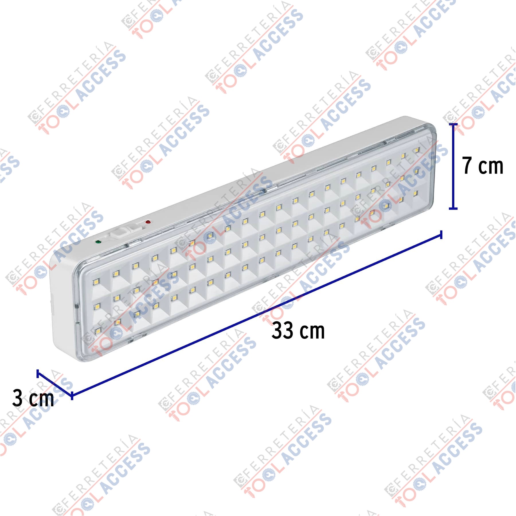 Lámpara de emergencia de 60 Leds 300 lm recargable, Volteck - Imagen 3