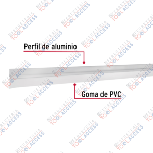 Alternative view of Guardapolvo fijo de 100 cm, aluminio, HERMEX