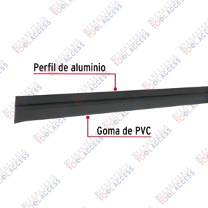 Alternative view of Guardapolvo fijo de 100 cm, negro, HERMEX