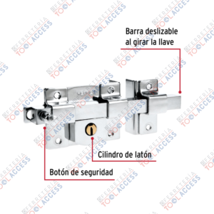 Alternative view of Cerradura de barra fija, derecha, HERMEX