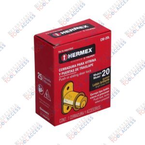 Cerradura para mueble, modelo 20, latón, HERMEX