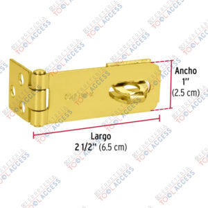 Alternative view of Portacandado de acero latonado 2-1/2", HERMEX