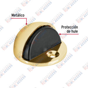 Alternative view of Tope tipo domo para puerta, acabado latón brillante, HERMEX