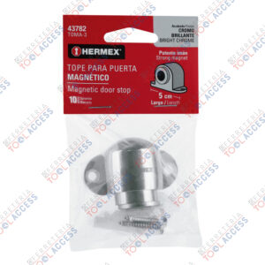 Tope para puerta magnético, acabado cromo, HERMEX