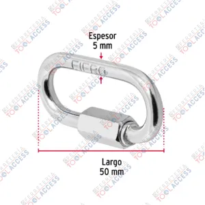 Alternative view of Bandola de acero de 3/16" con seguro, FIERO