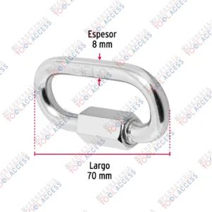 Alternative view of Bandola de acero de 5/16" con seguro, FIERO