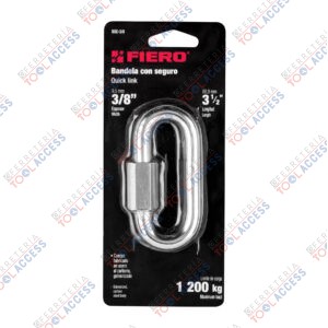 Bandola de acero de 3/8" con seguro, FIERO