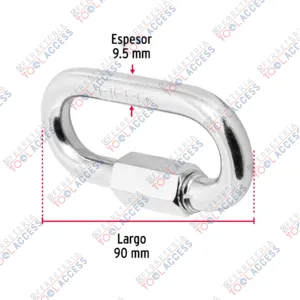 Alternative view of Bandola de acero de 3/8" con seguro, FIERO