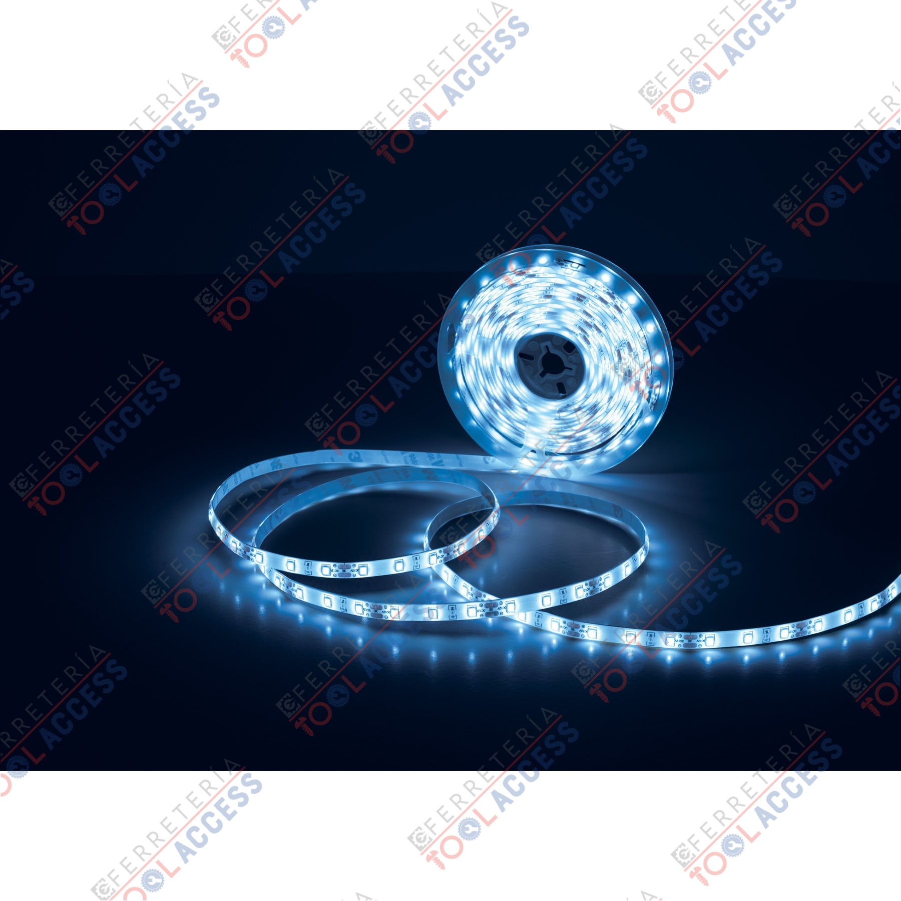 Tira LED 16 W para interior y exterior, 5 m, azul, VOLTECK - Imagen 6