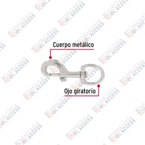 Alternative view of Bandola de zinc de 7/8" giratoria, FIERO