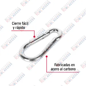 Alternative view of Bandola mosquetón de acero 1/4", FIERO