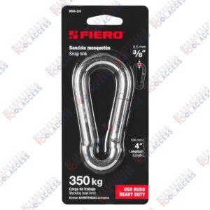 Bandola mosquetón de acero 3/8", FIERO