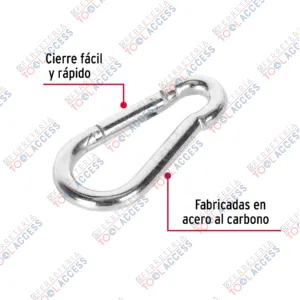 Alternative view of Bandola mosquetón de acero 3/8", FIERO