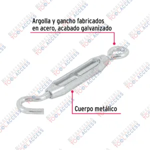 Alternative view of Tensor zinc 3/16" ojo-gancho, FIERO